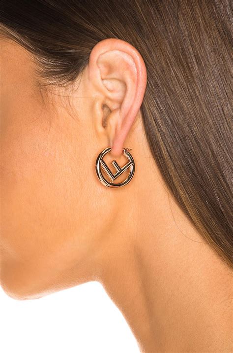 fendi rose gold earrings